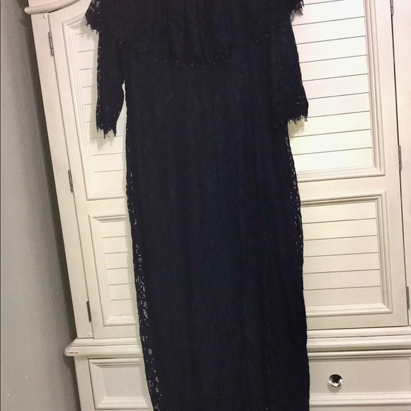 ❌SOLD❌DAINTY JEWELL’S! NAVY LACE ANTEBELLUM DRESS! - Picture 3 of 5